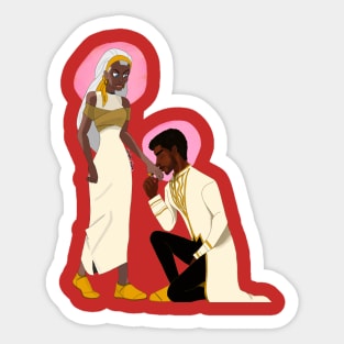 King and Queen of Wakanda Sticker